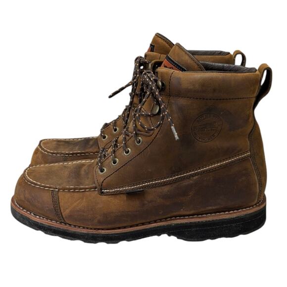Red Wing Irish Setter 849 Waterproof Soft Toe Leather Boots Size 13D   S4007 main image 9